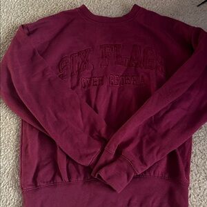 Six Flags Over Georgia Maroon Sweatshirt